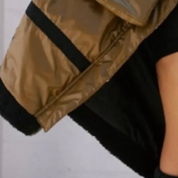 NWOT Free People Movement Vagabond Fleece Olive Green  Oversized Bomber Jacket - Picture 8 of 12